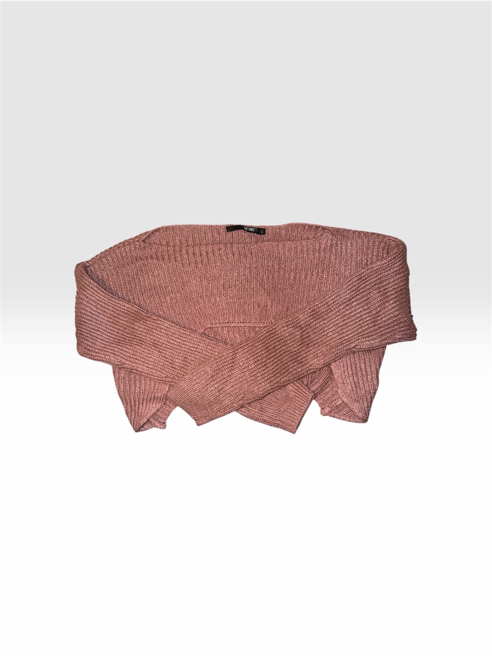 ⭐️ Bundle 5 for $13 • Women's Cropped Knit Sweater - Dusty Rose